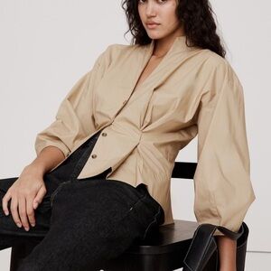 Banana republic cinched waist shirt